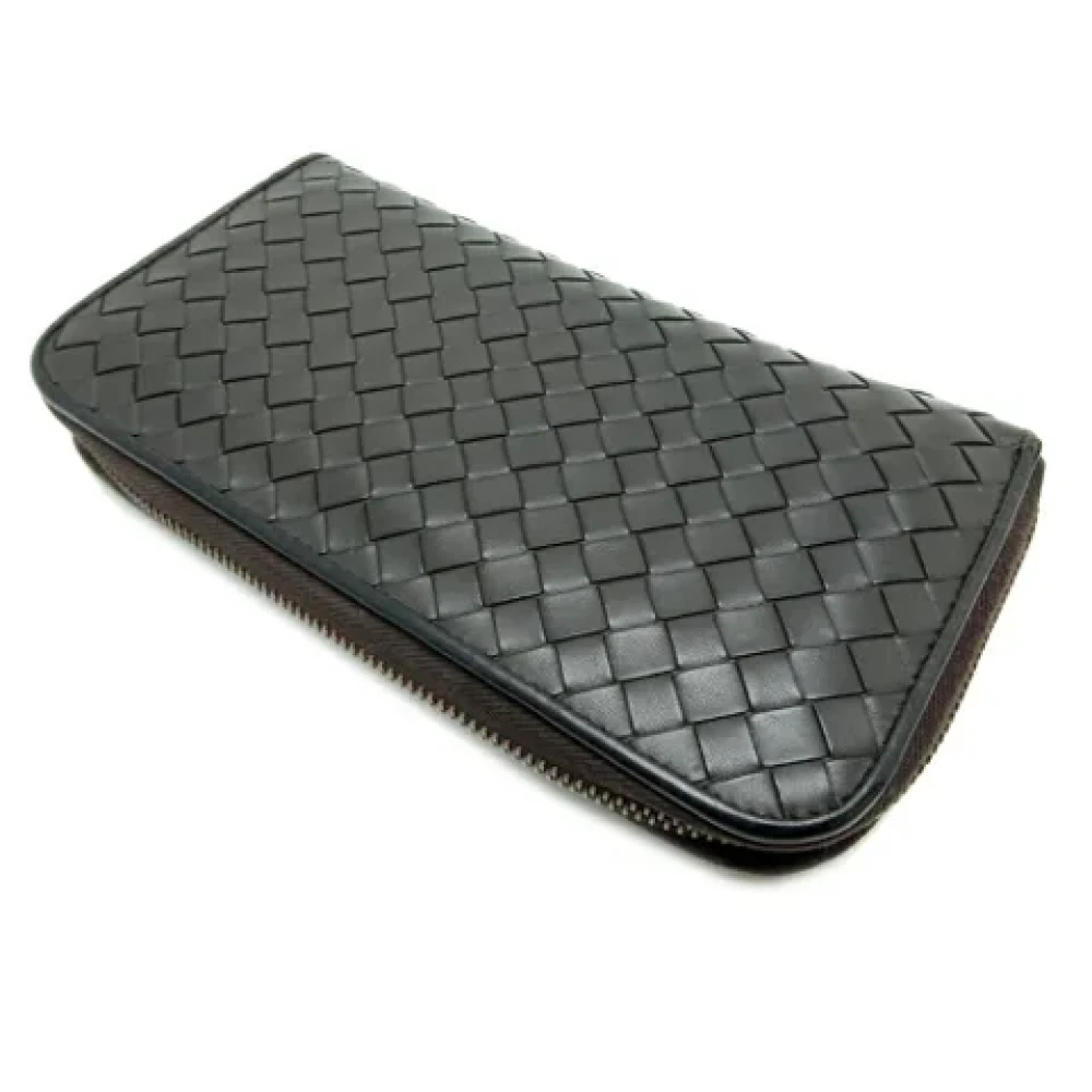 Bottega Veneta Vintage Pre-owned Leather wallets Black Heren