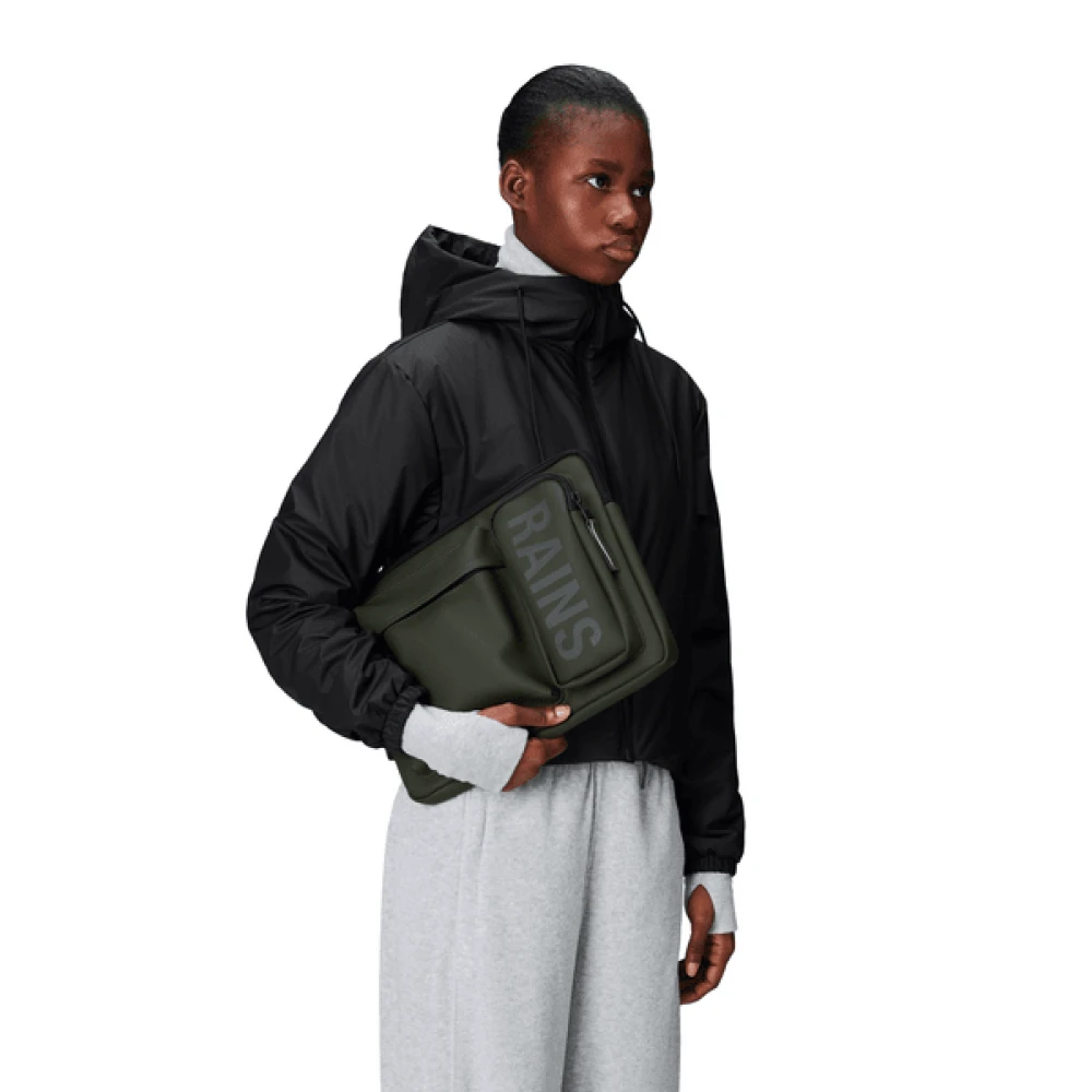 Rains Stijlvolle accessoires voor elke gelegenheid Green Unisex