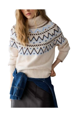 Fair Isle Turtlenecktröja