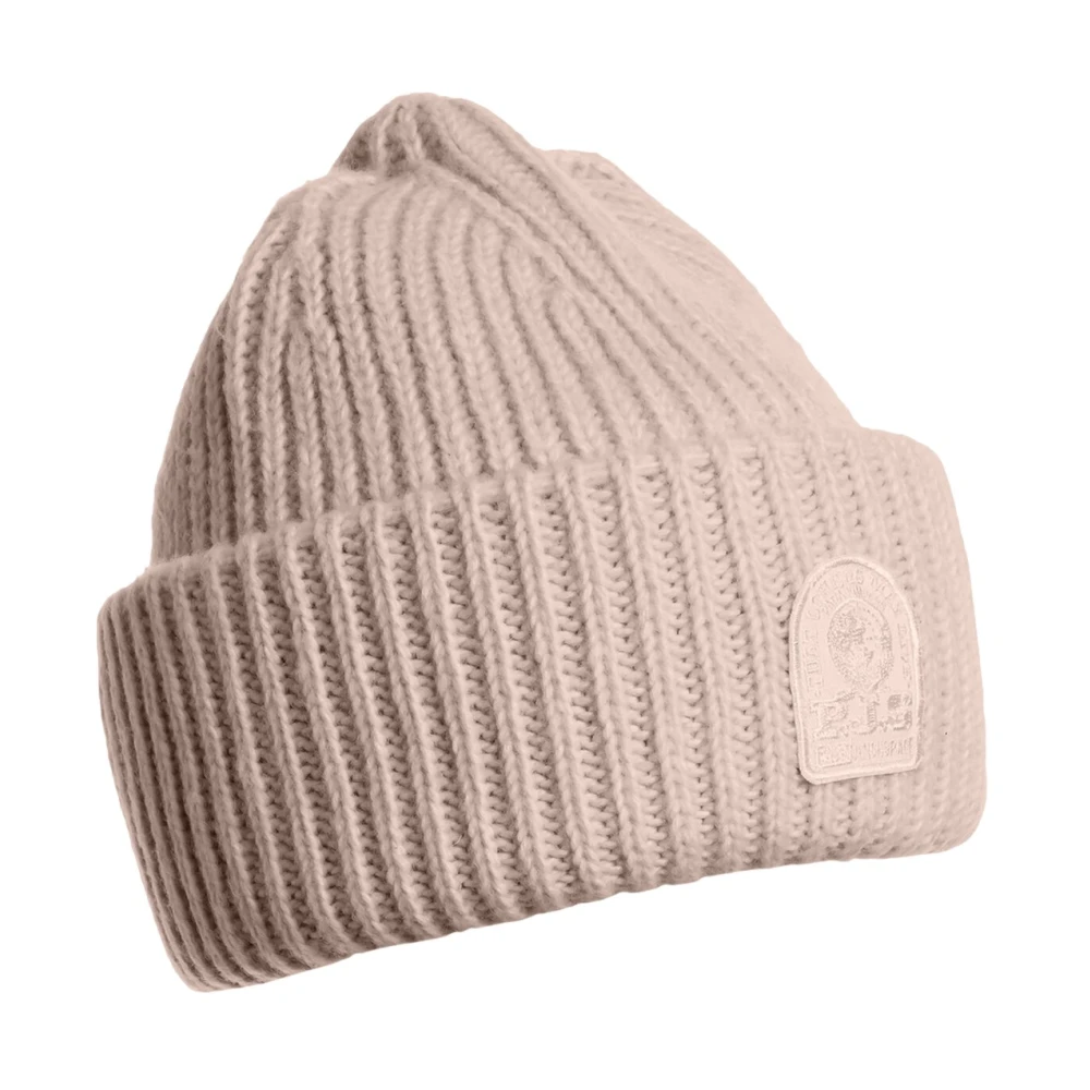 Parajumpers Eenvoudige Beanie Muts Beige Unisex