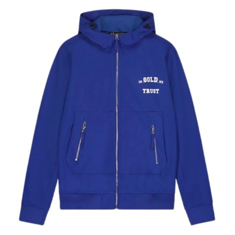 In Gold We Trust Blauwe Softshell Jas Blue Heren