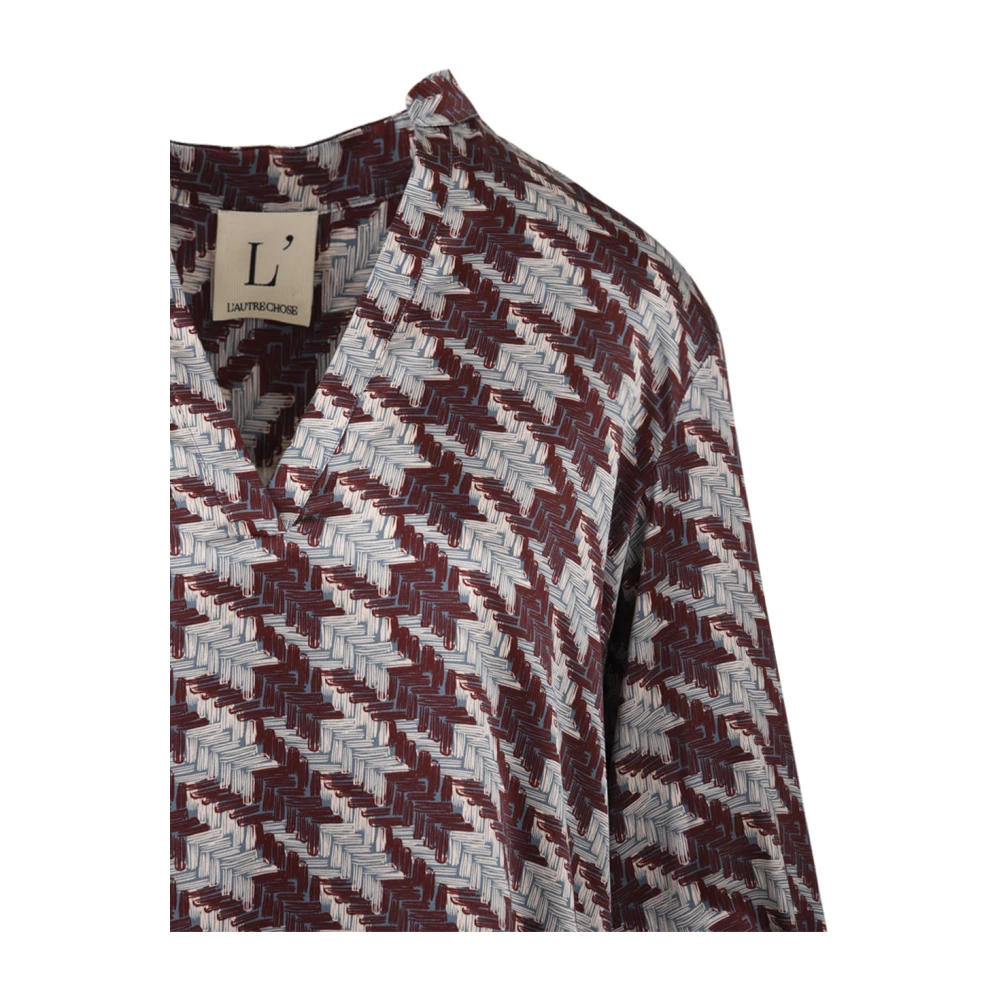 L'Autre Chose Avio Rosso Dames Overhemd Red Dames