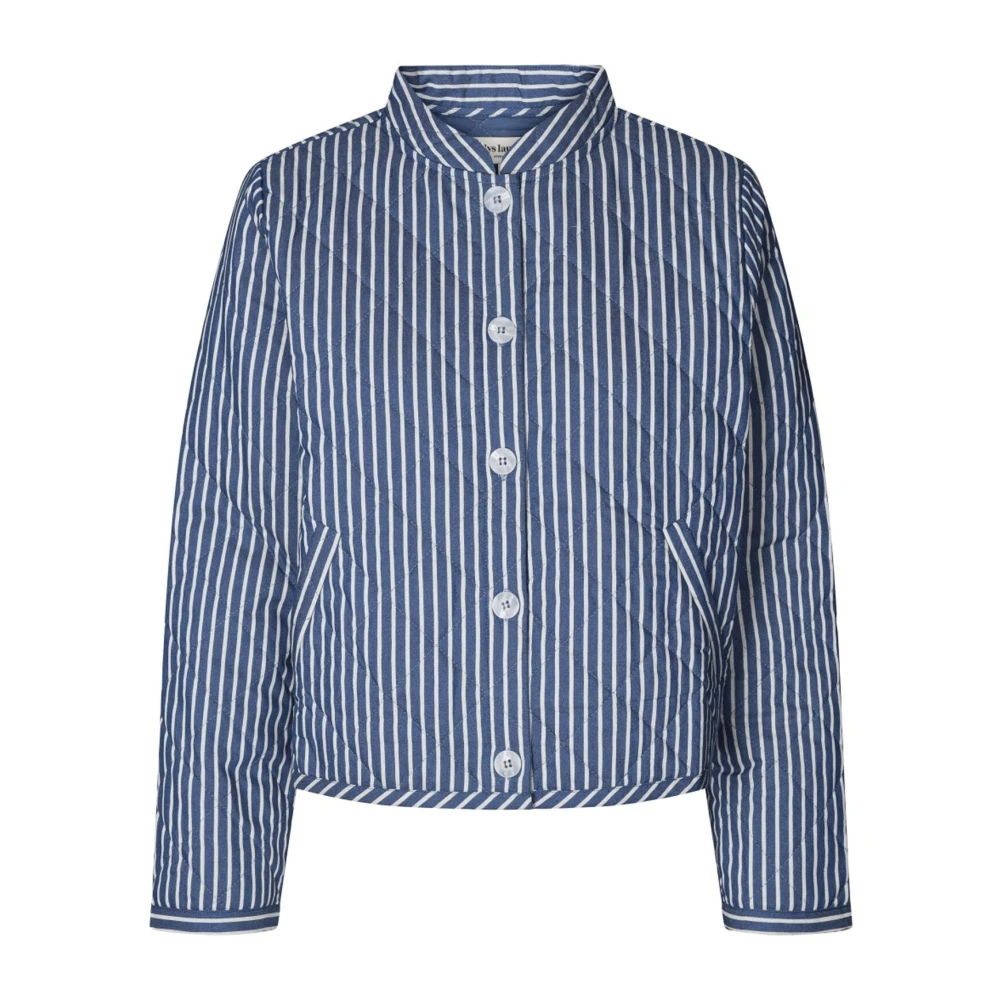 Lollys Laundry Women's Blue Striped Jacket For - Light Jackets - S - Jackets