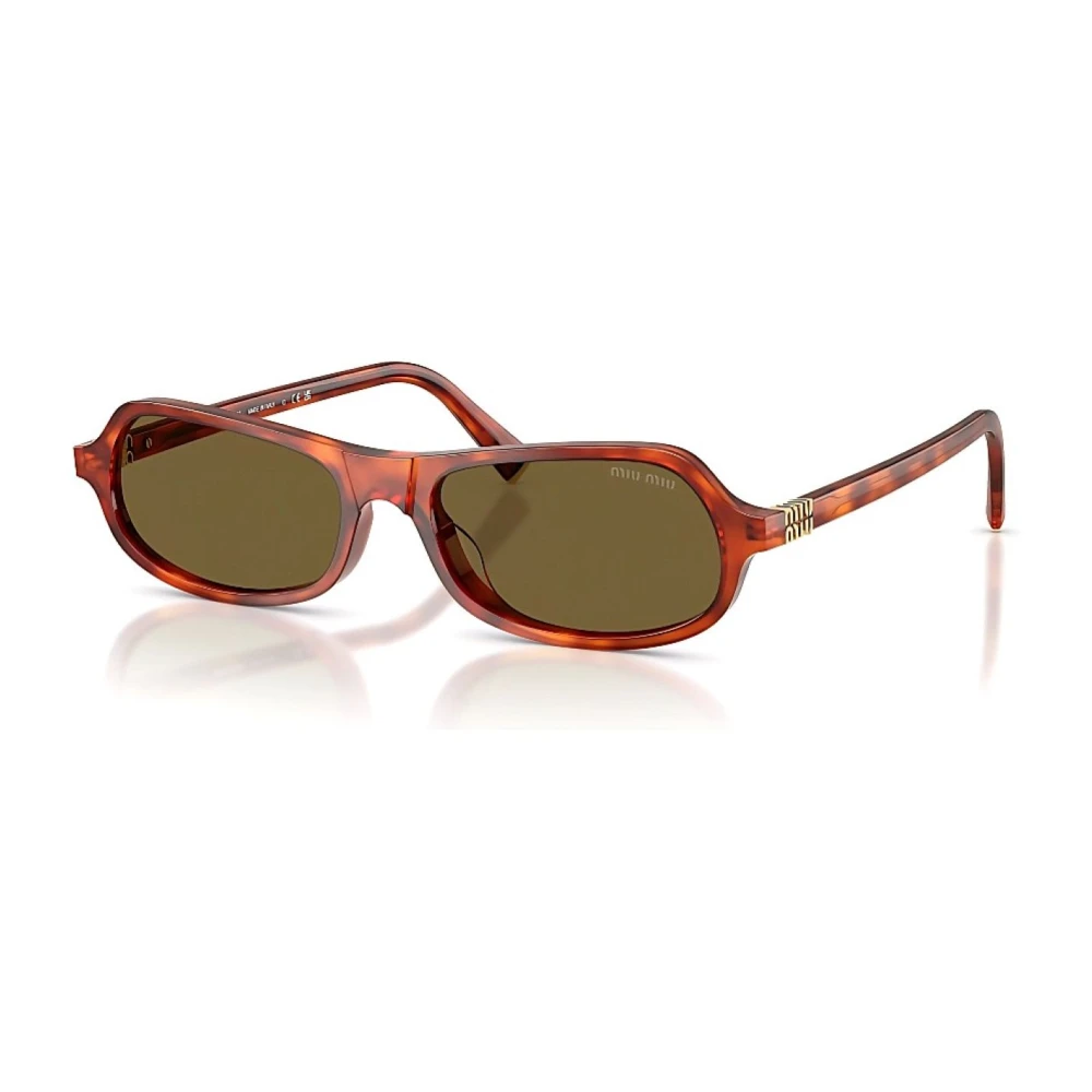 Miu Miu , Sunglasses, Female, Brown, One Size, Occhiali