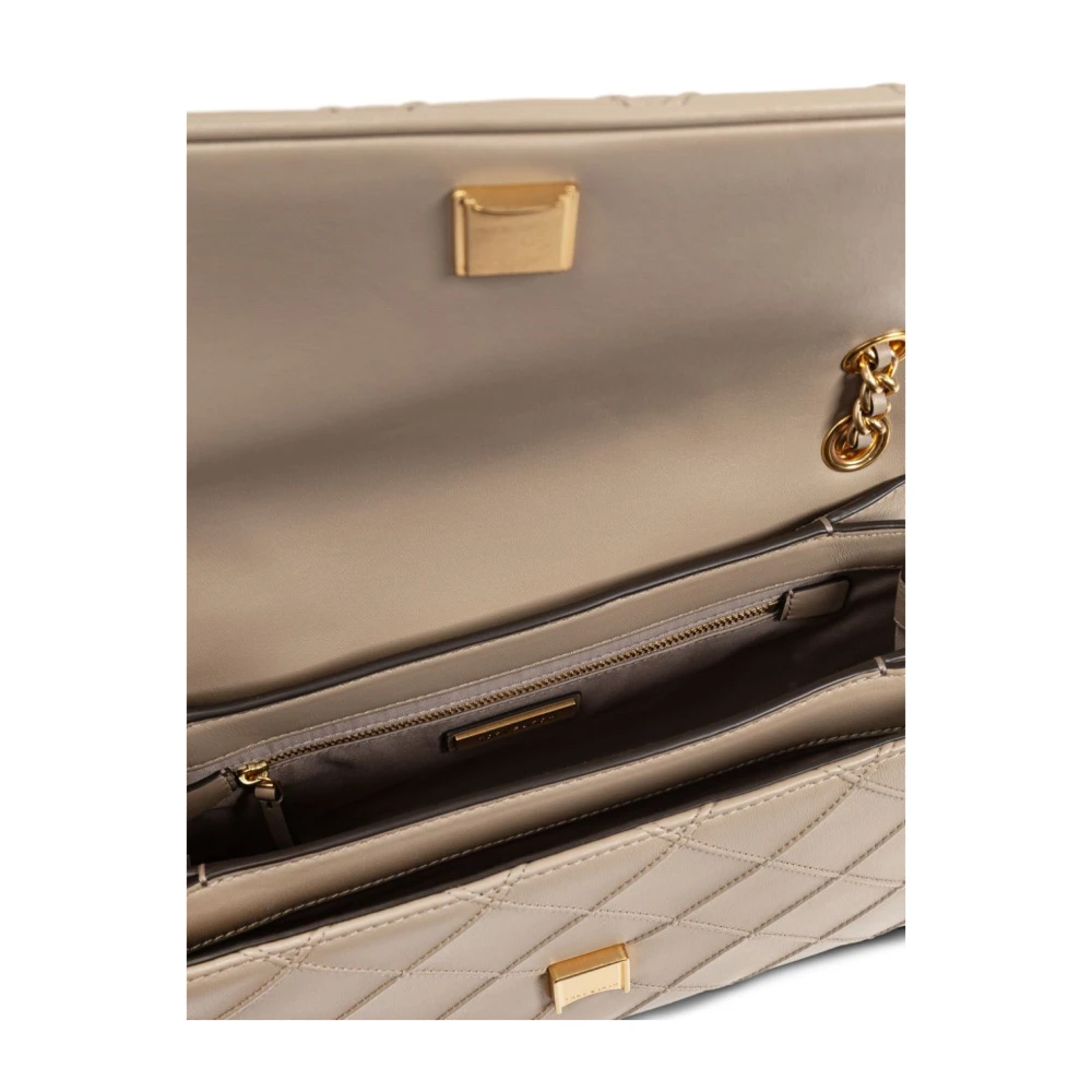 TORY BURCH Convertible Fleming Schoudertas in Beige Dames