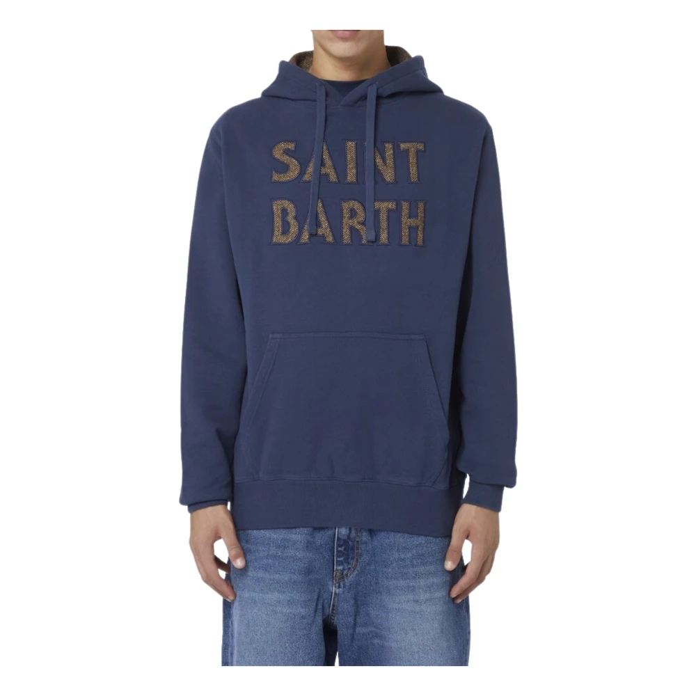 Saint Barth Functionele herenhoodie Blue Heren