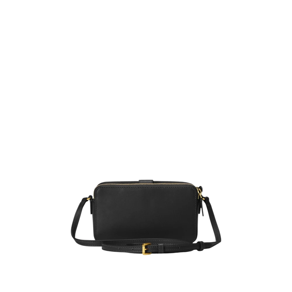 Ralph Lauren Dames Schoudertas Leer Stijlvol Model Black Dames