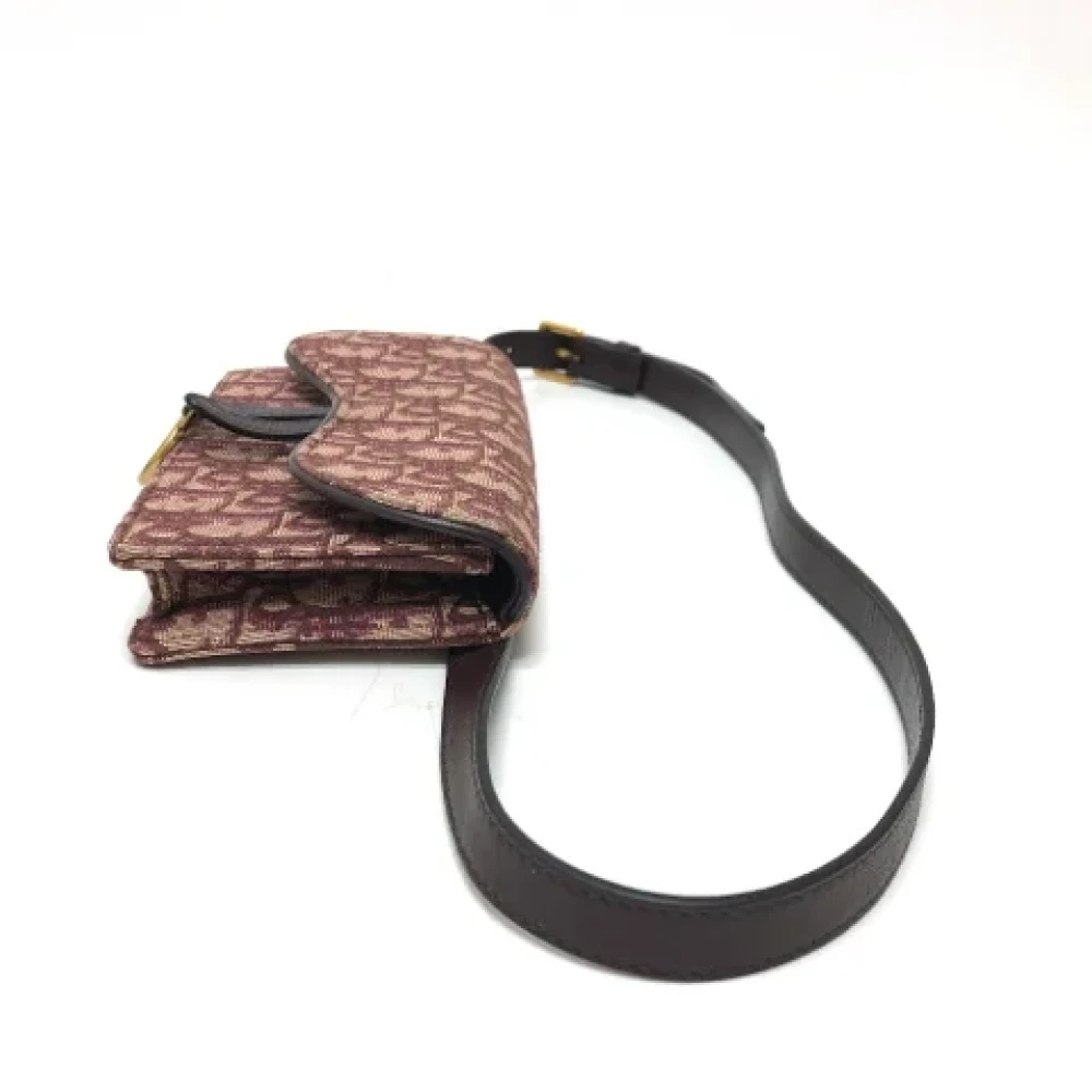 Dior Vintage Pre-owned Fabric dior-bags Brown Dames