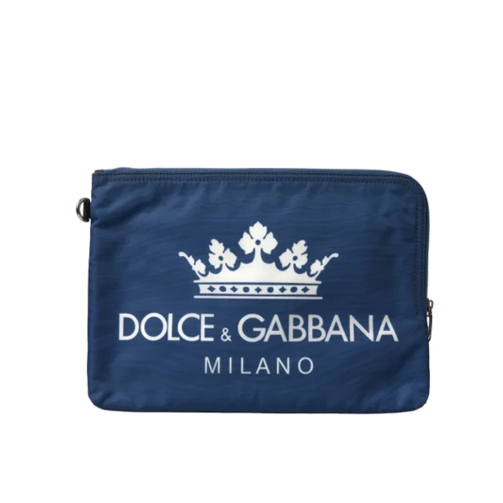 Dolce & Gabbana Pre-owned Fabric clutches Blue Dames