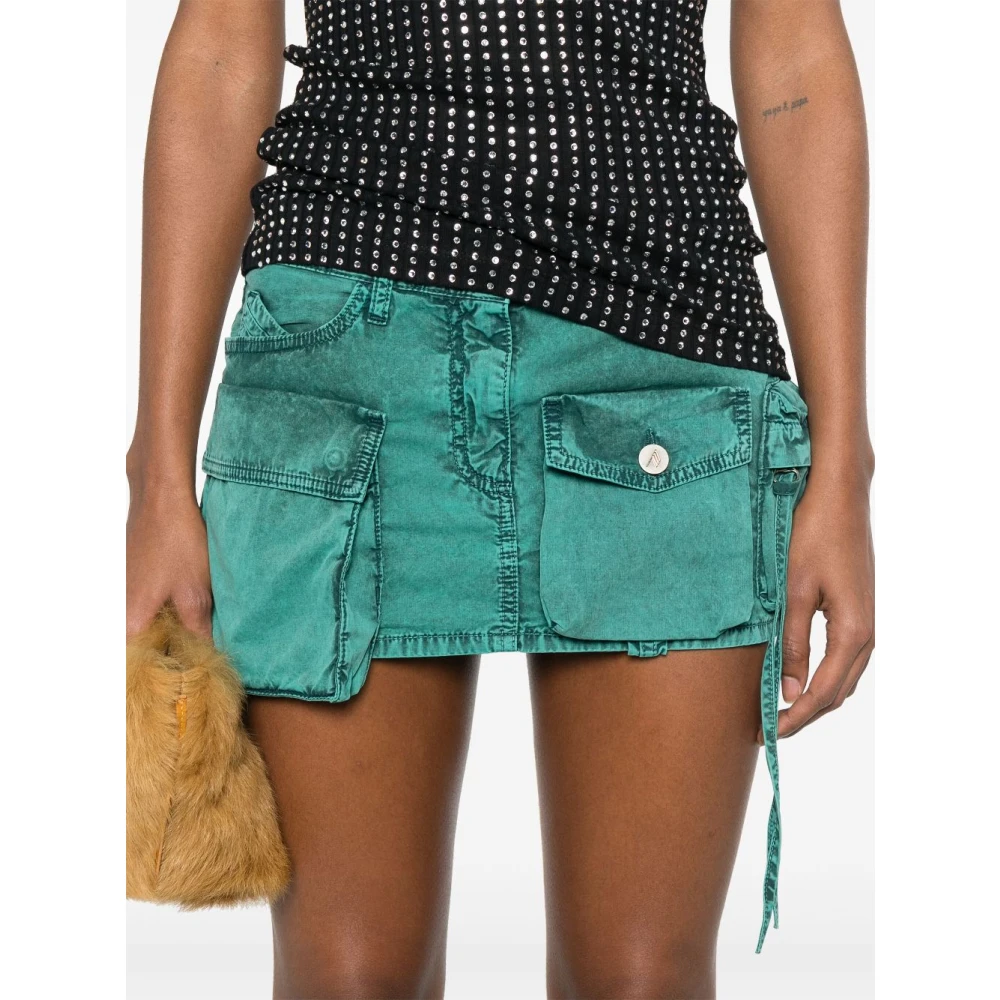 The Attico Groene Cargo Zak Rok Green Dames