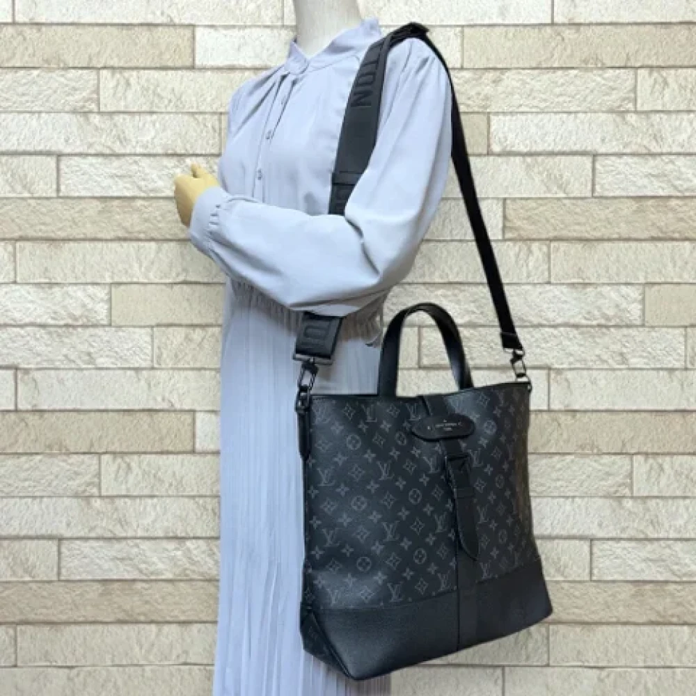 Louis Vuitton Vintage Pre-owned Canvas shoulder-bags Black Dames