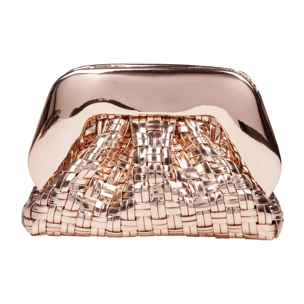 THEMOIRè Vegan Roze Gouden Clutch Tas Pink Dames