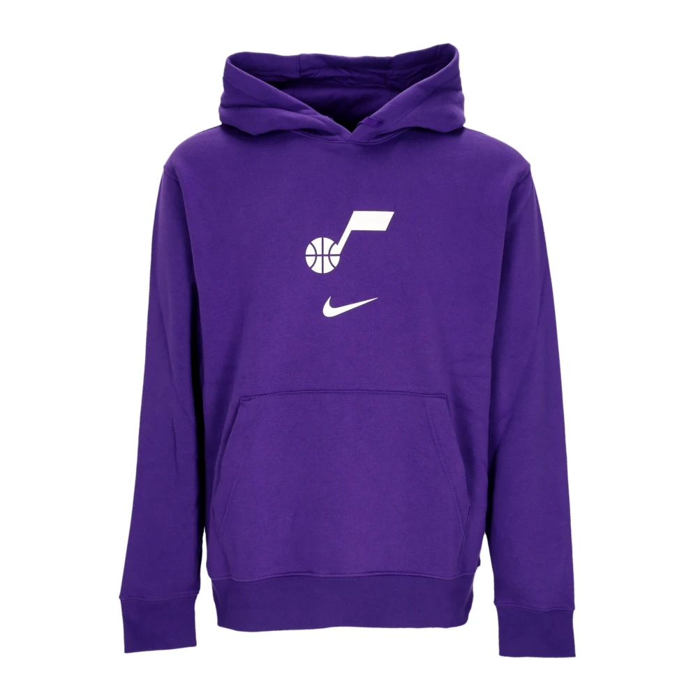 Nike NBA City Edition Club Hoodie Purple Heren