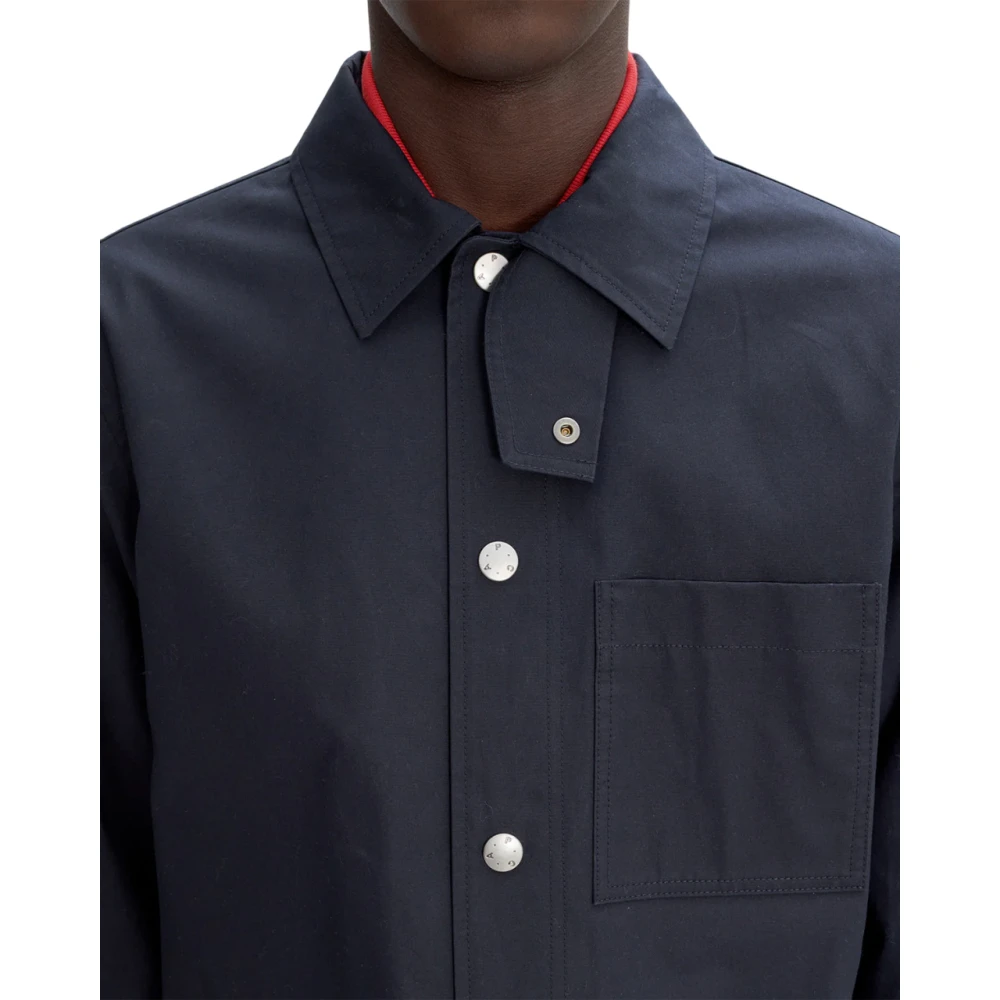 A.p.c. Gabriel Blouson Jas Blue Heren