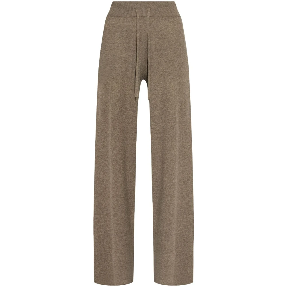 Lisa Yang Women's Brown Sofi Trousers - Wide Trousers - Xs - Trousers