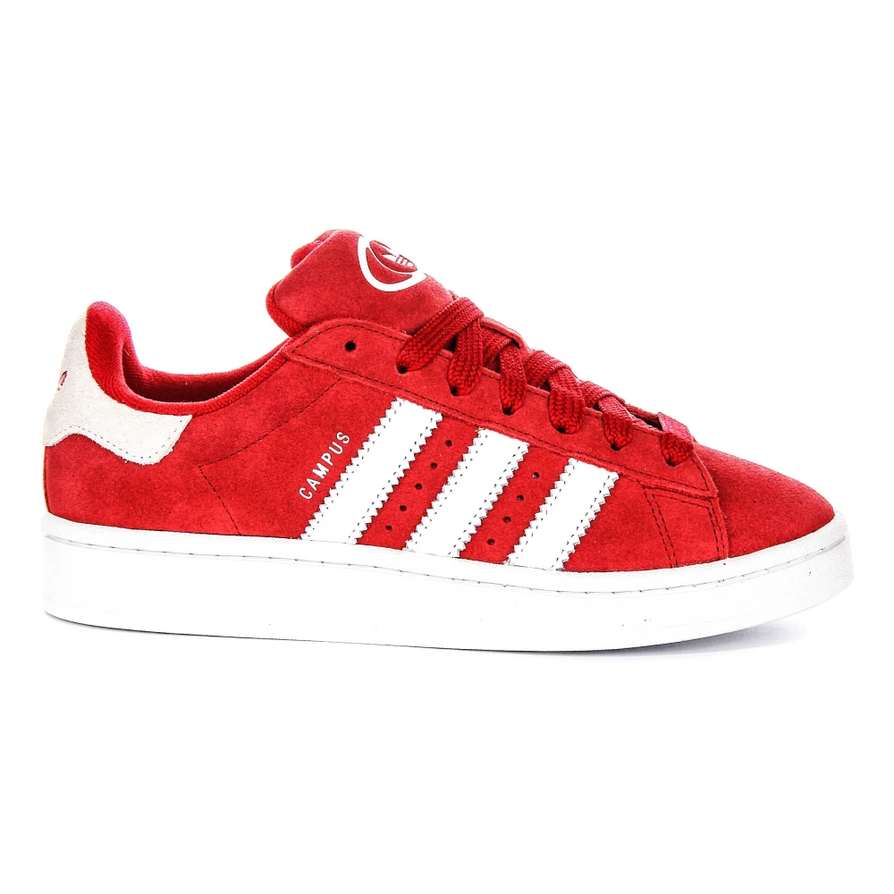 Adidas Boys Red Kids Sneakers, 38 Eu, Youth Retro Campus Trainers