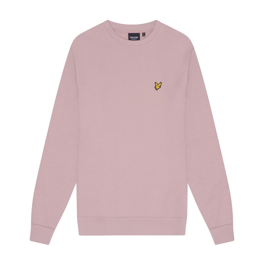 Lyle & Scott Oversized Crew Neck Sweatshirt Purple Heren