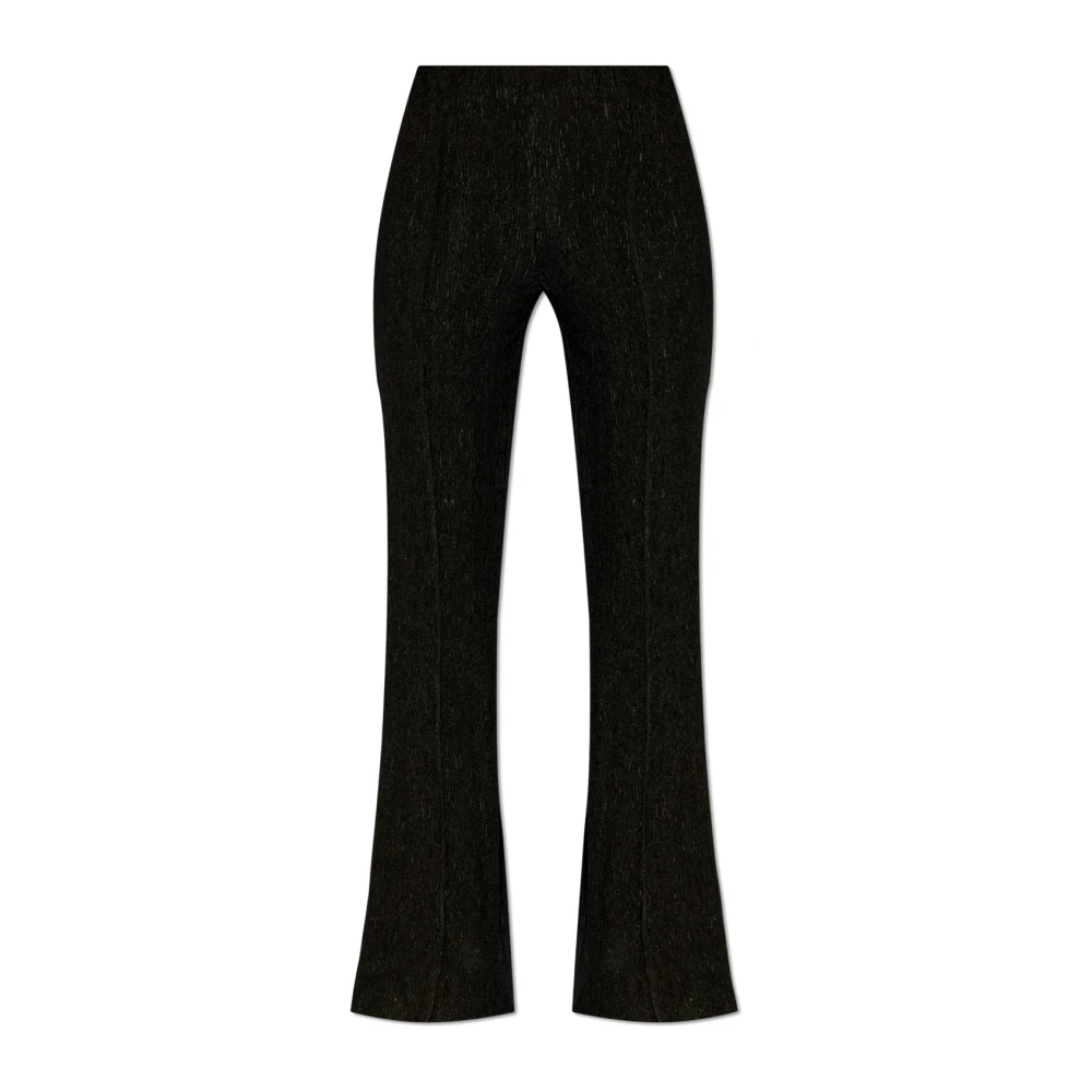 Ganni Broek met stiksels op de benen Black Dames