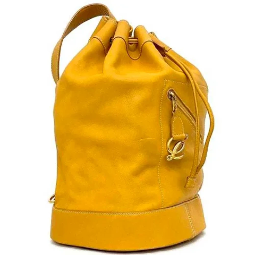 Loewe Pre-owned Leather handbags Orange Dames