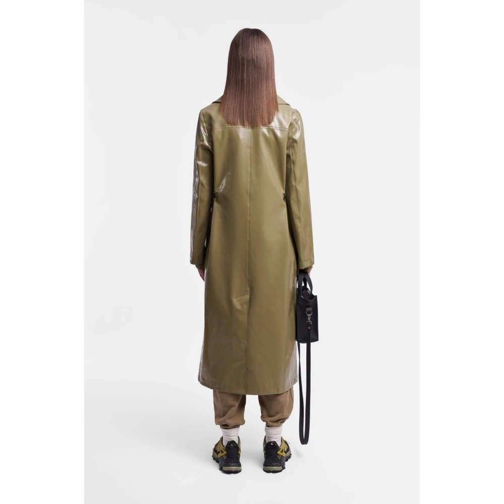 Stutterheim Opal Regen Trenchcoat Green Dames