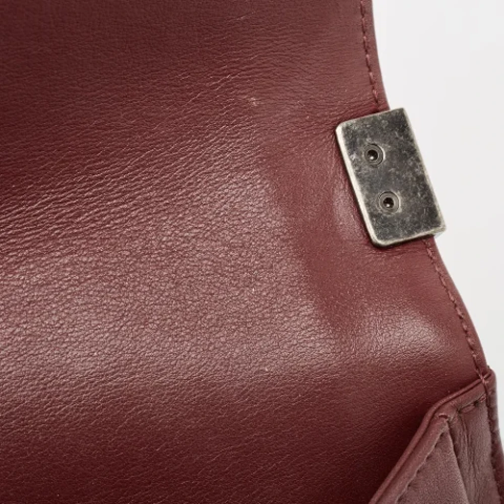 Chanel Vintage Pre-owned Leather chanel-bags Red Dames