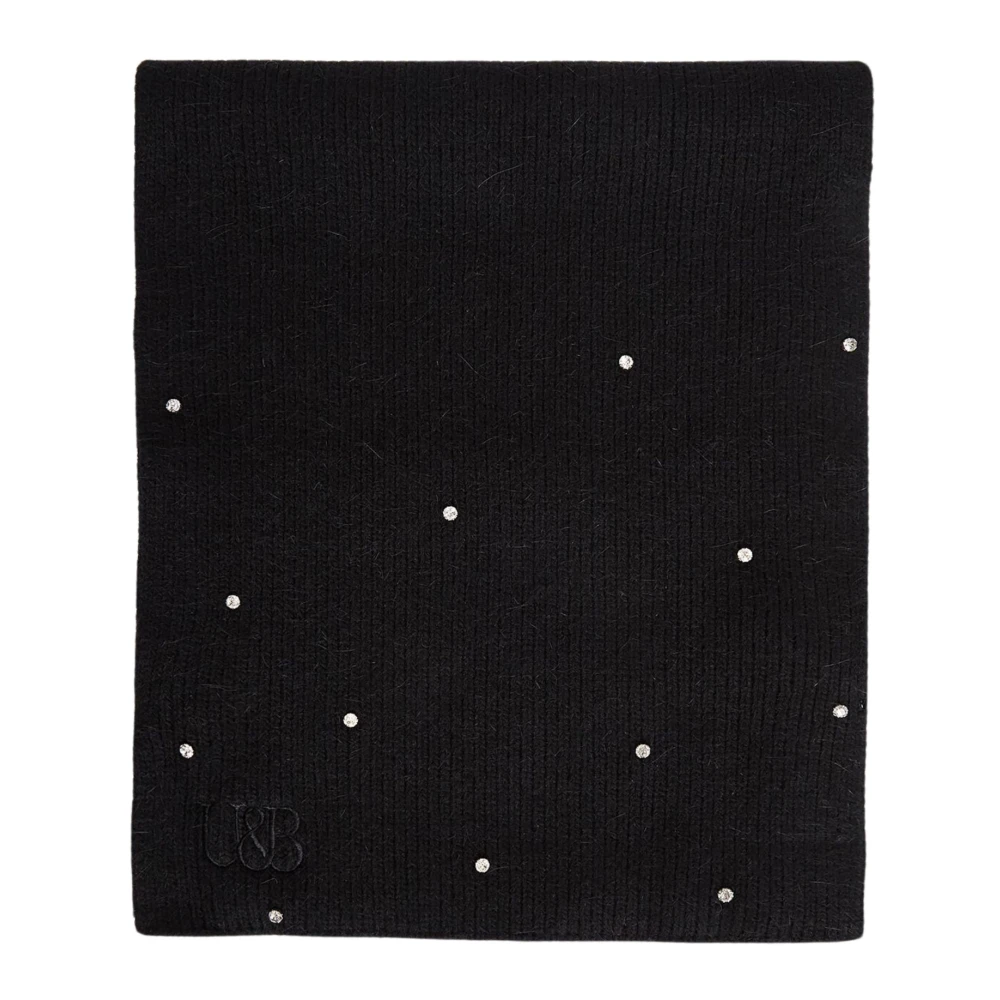 Twinset Zwart Sjaal met Applicaties Black Dames