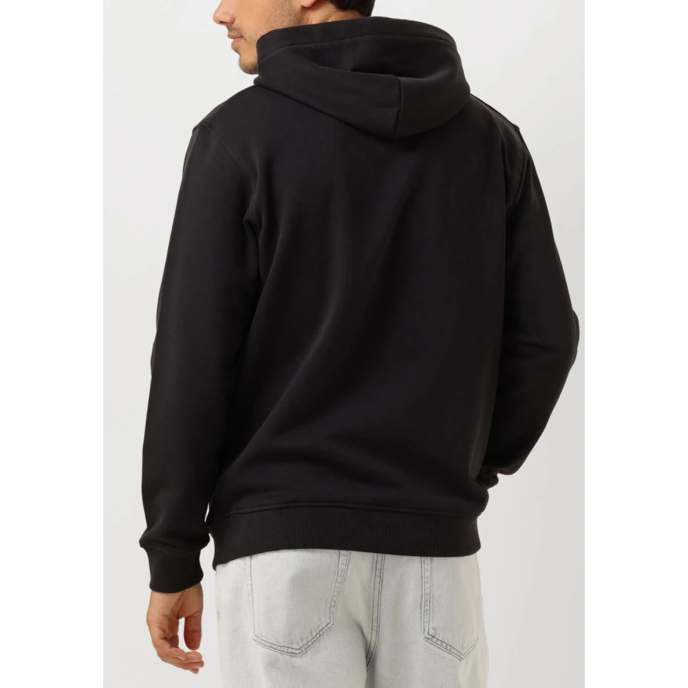 Scotch & Soda Logo Hoodie Upgrade Modern Comfort Black Heren