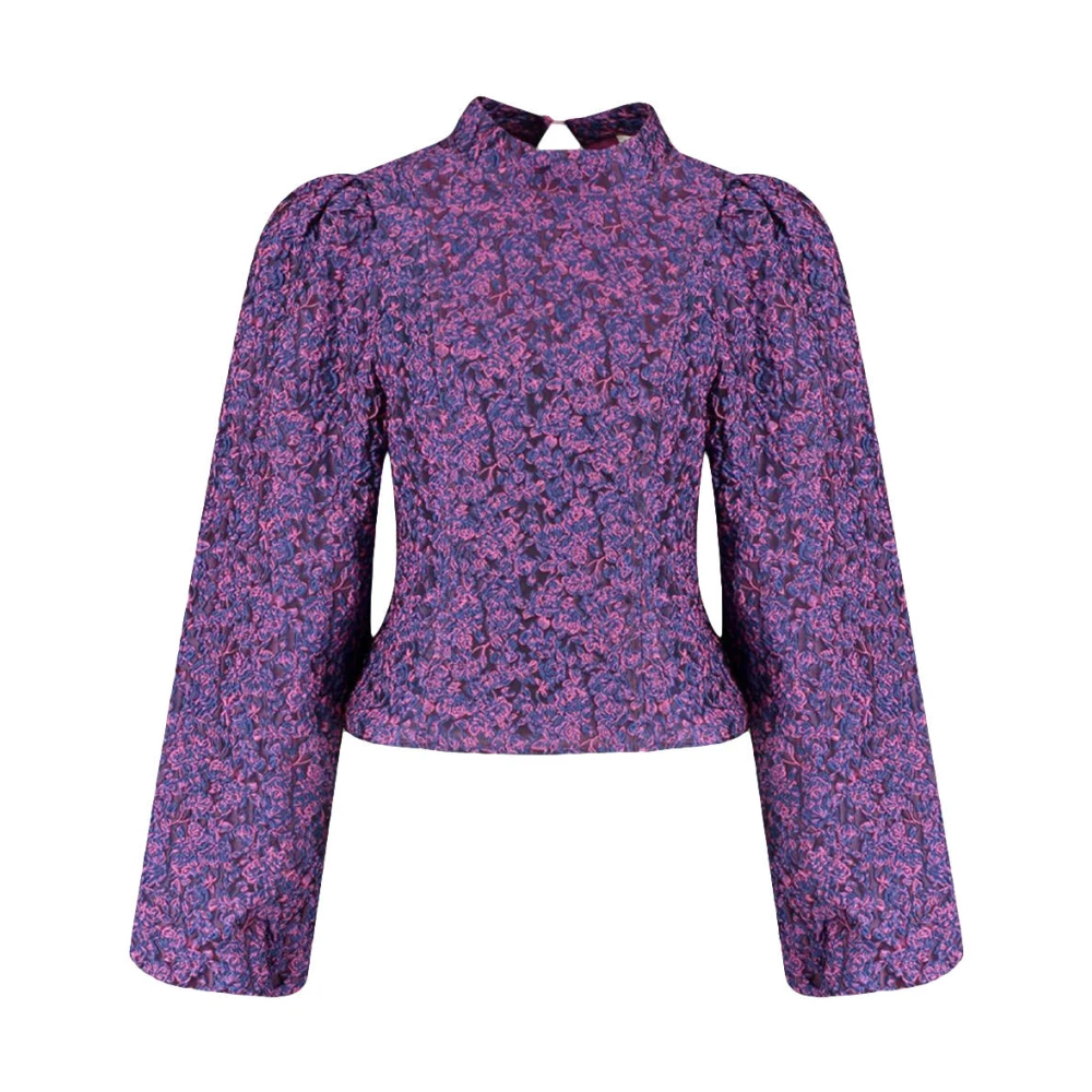 Harper & Yve Lange Mouw Top Floor-Ls Purple Dames