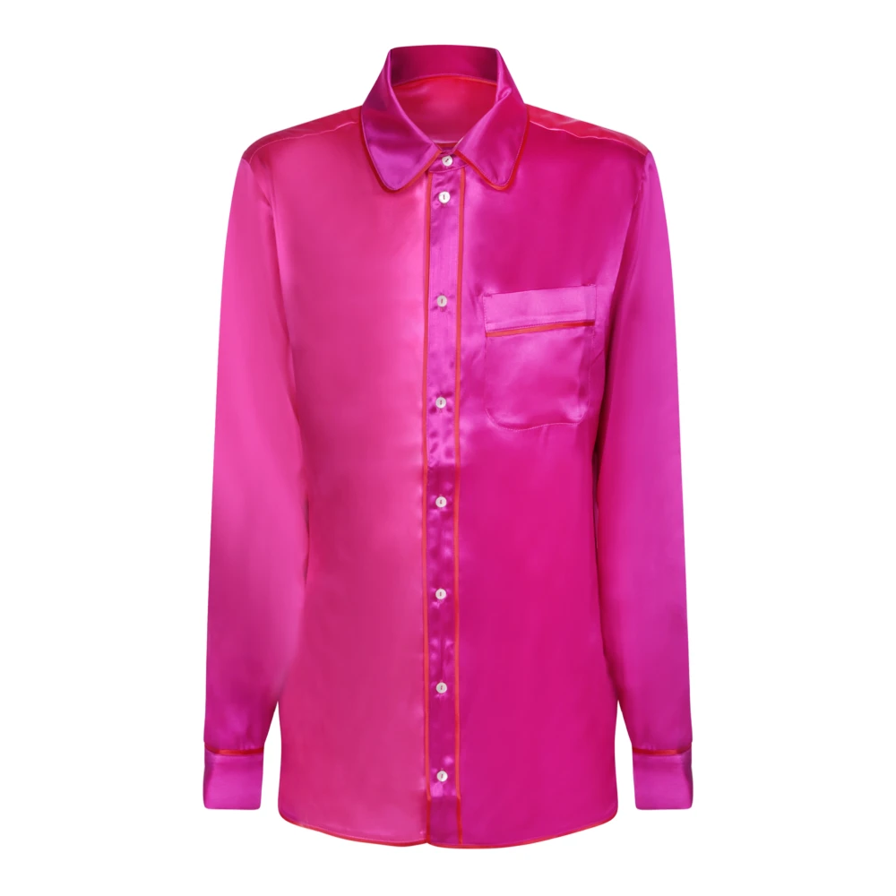 Pierre-Louis Mascia Roze Zijden Blouse Damesmode Pink Dames