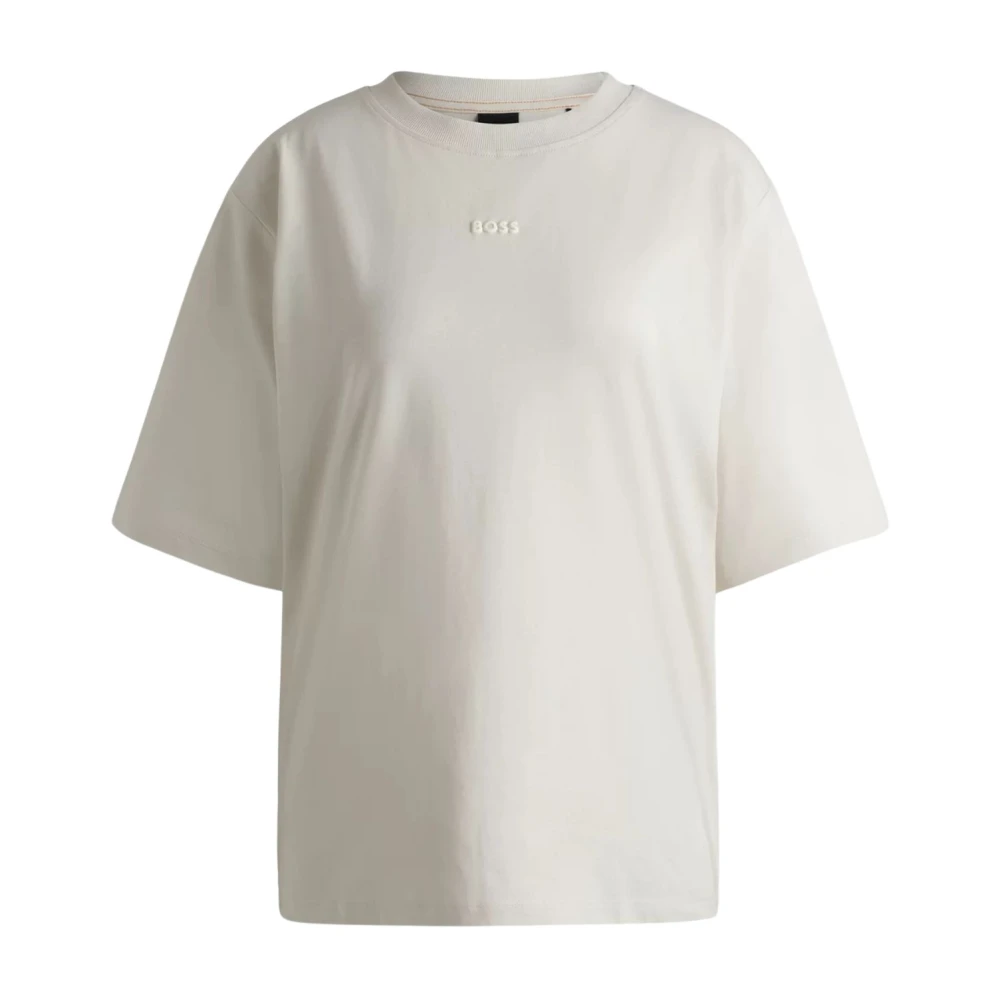 Hugo Boss Dames Logo T-Shirt Beige Dames