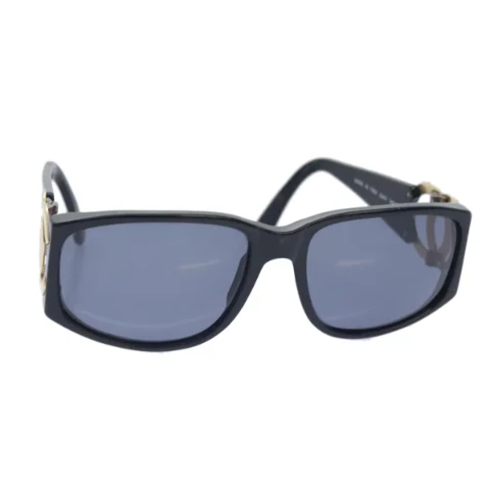 Chanel Vintage Pre-owned Plastic sunglasses Black Dames