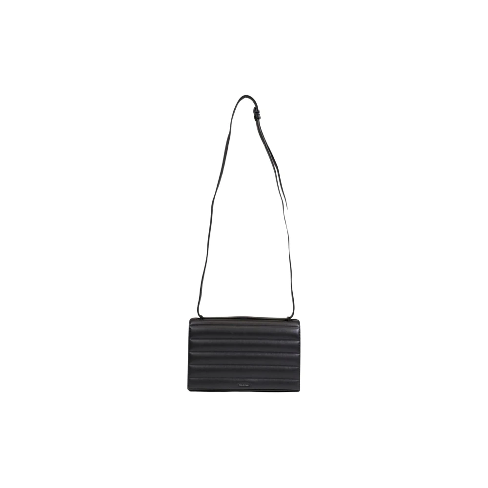 Calvin Klein Stijlvolle Polyethyleen Handtas Dames Collectie Black Dames