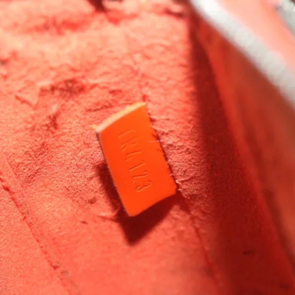 Louis Vuitton Vintage Pre-owned Leather pouches Orange Dames