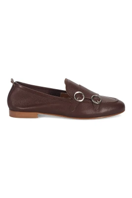 Brun Läder Moccasin Sko