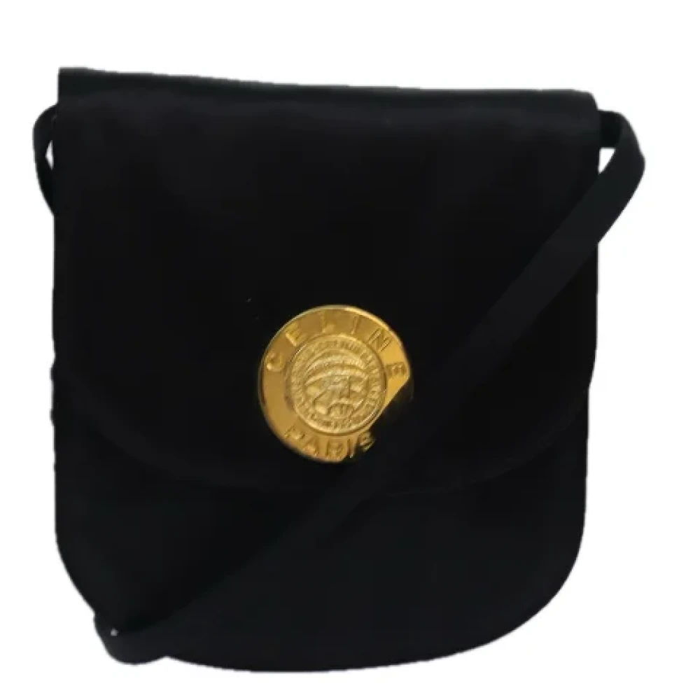 Celine Vintage Pre-owned Nylon celine-bags Black Dames