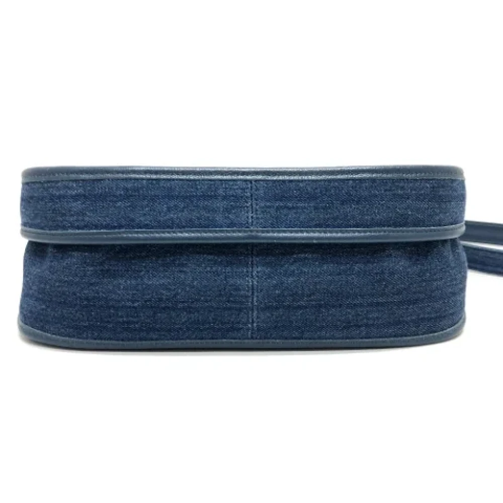 Chanel Vintage Pre-owned Denim chanel-bags Blue Dames