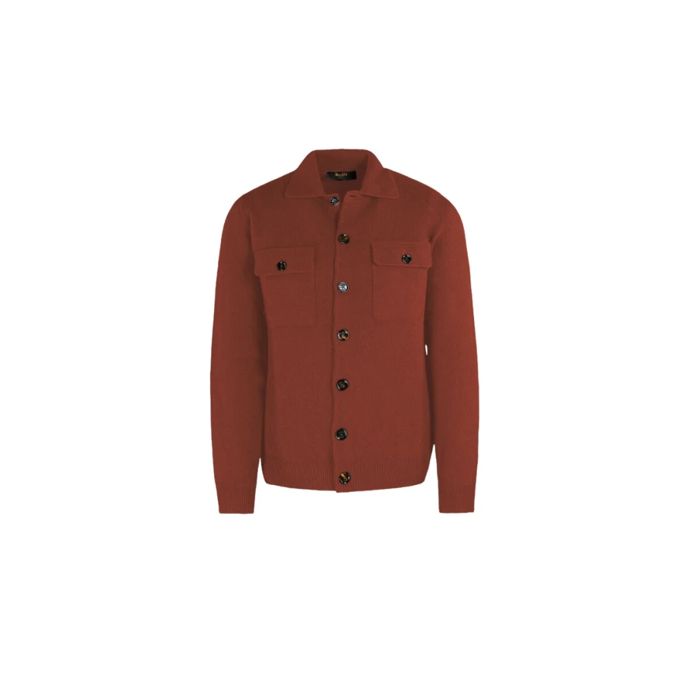 Moorer Men's Brown Cardigans, Xl, Allyn-Ws3 Cardigan