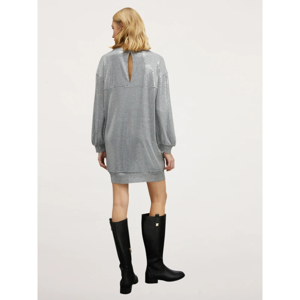 Motivi Sweatjurk met Shiny-Optik Gray Dames