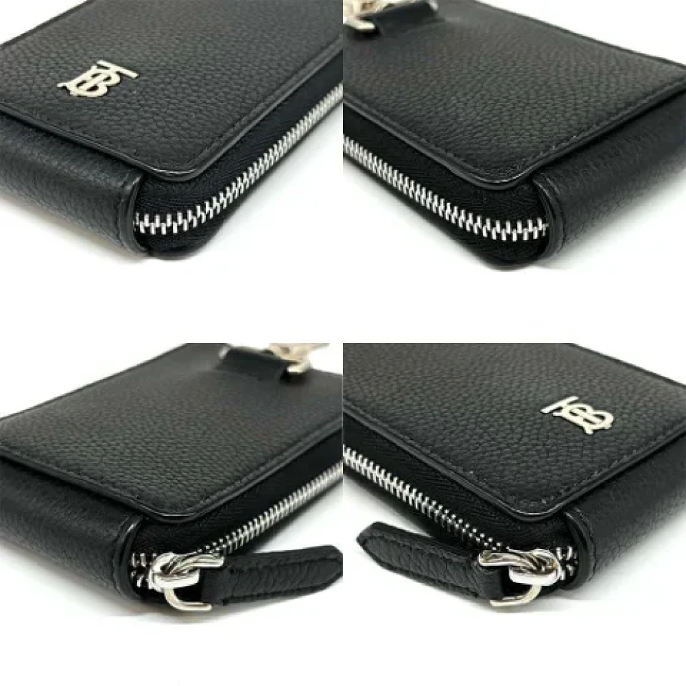 Burberry Vintage Pre-owned Leather wallets Black Dames