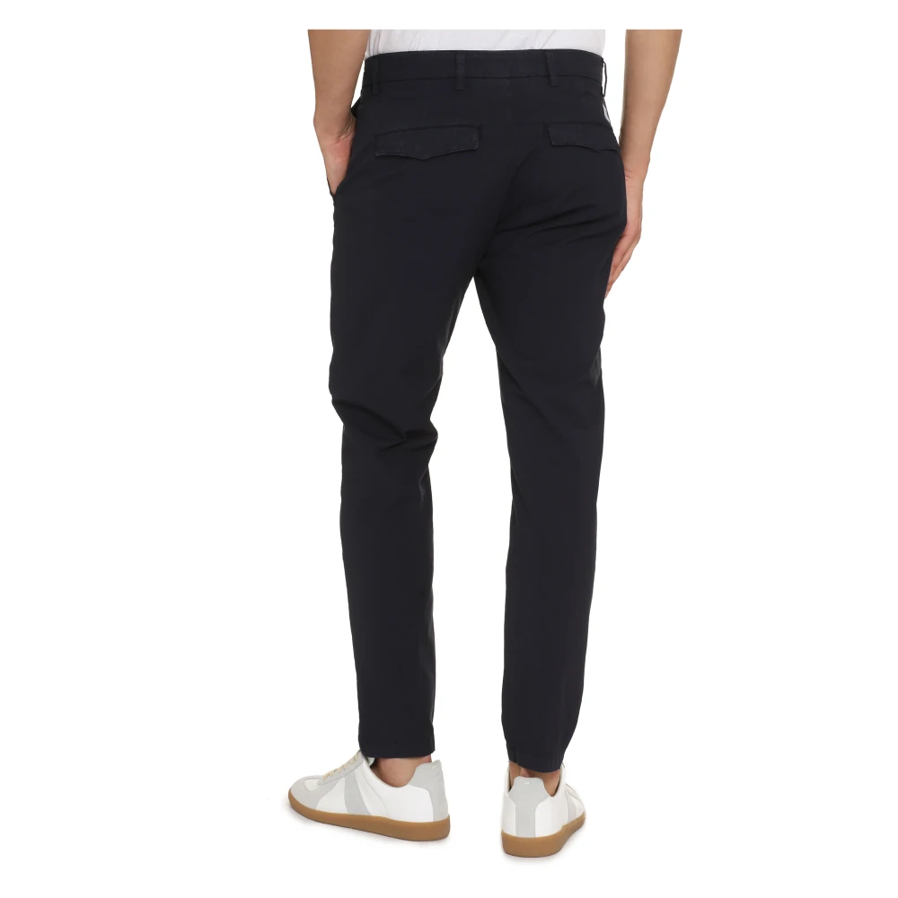Department Five Stretch Katoenen Chino Broek Blue Heren