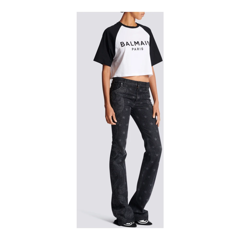 Balmain Paris T-shirt Black Dames