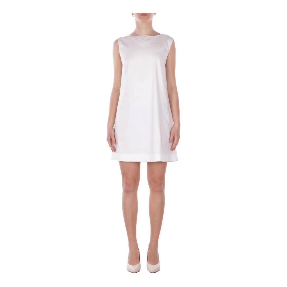 Blugirl Femme Blanc Robes, Taille: 38 Fr Robe Courte Ornée De Dentelle