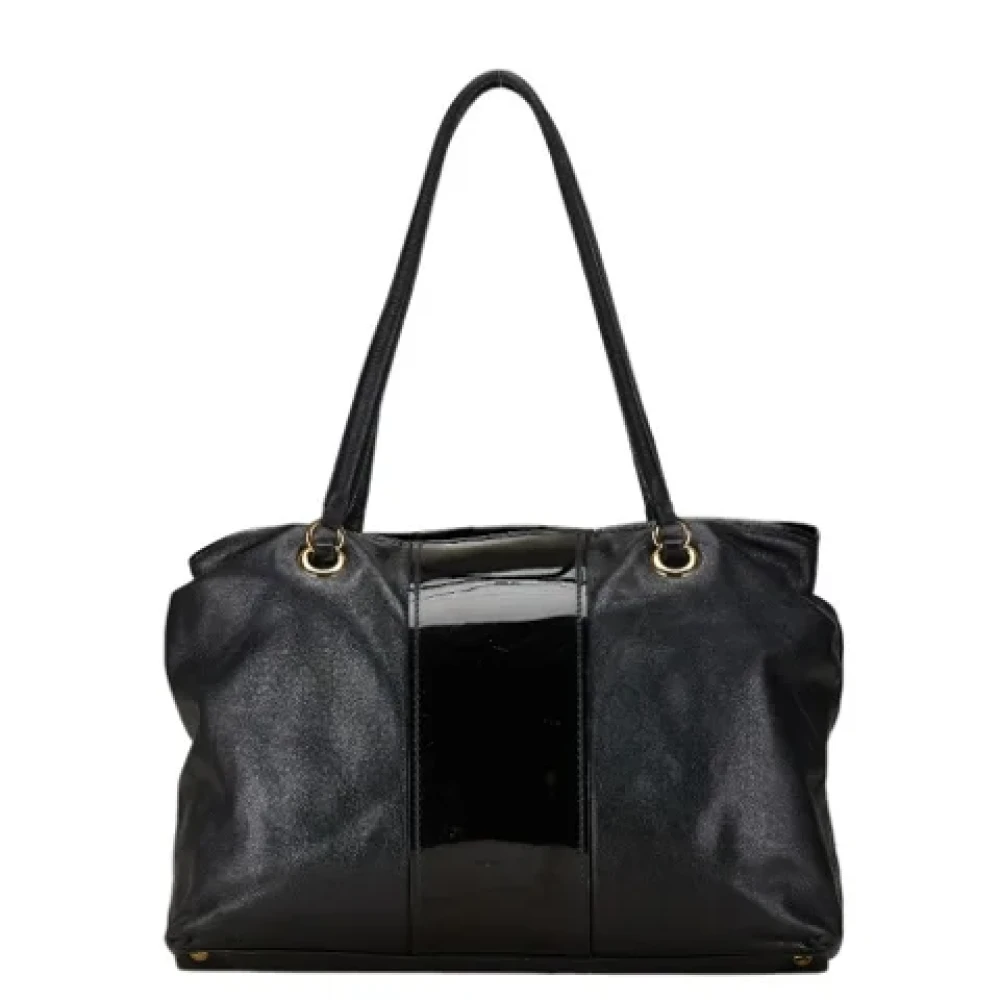 Salvatore Ferragamo Pre-owned Leather handbags Black Dames
