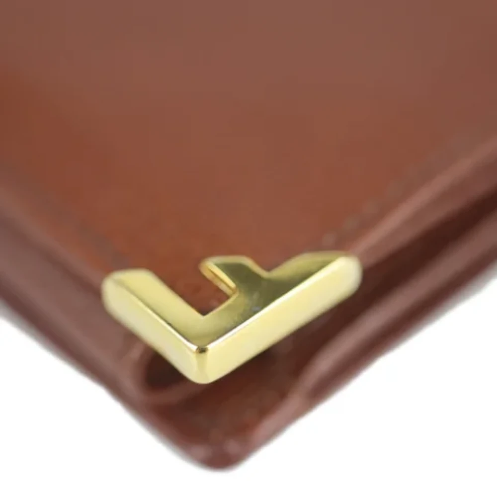 Salvatore Ferragamo Pre-owned Leather wallets Brown Dames