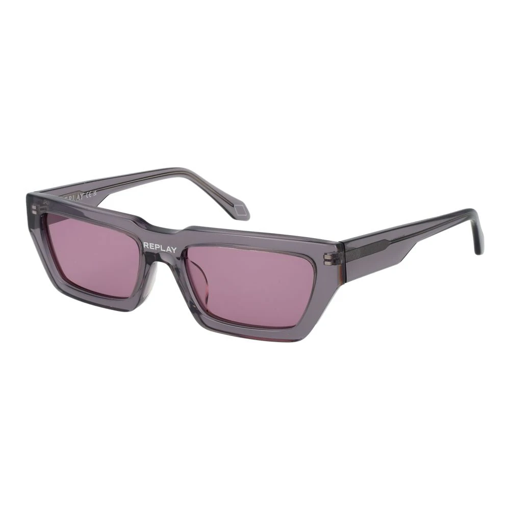 Replay Unisex Gray Sunglasses, One Size, Rectangle Sunglasses