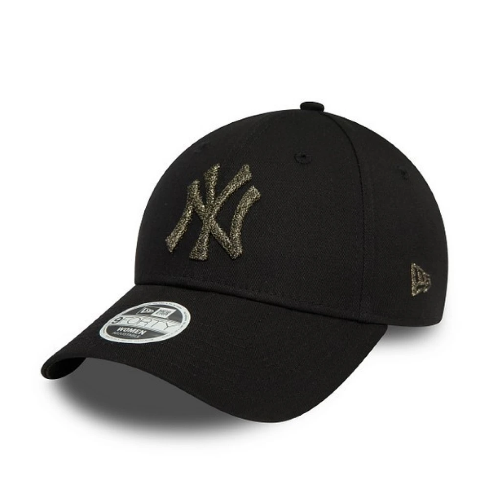 new era Zwarte Yankees Metallic Logo Pet Black Heren