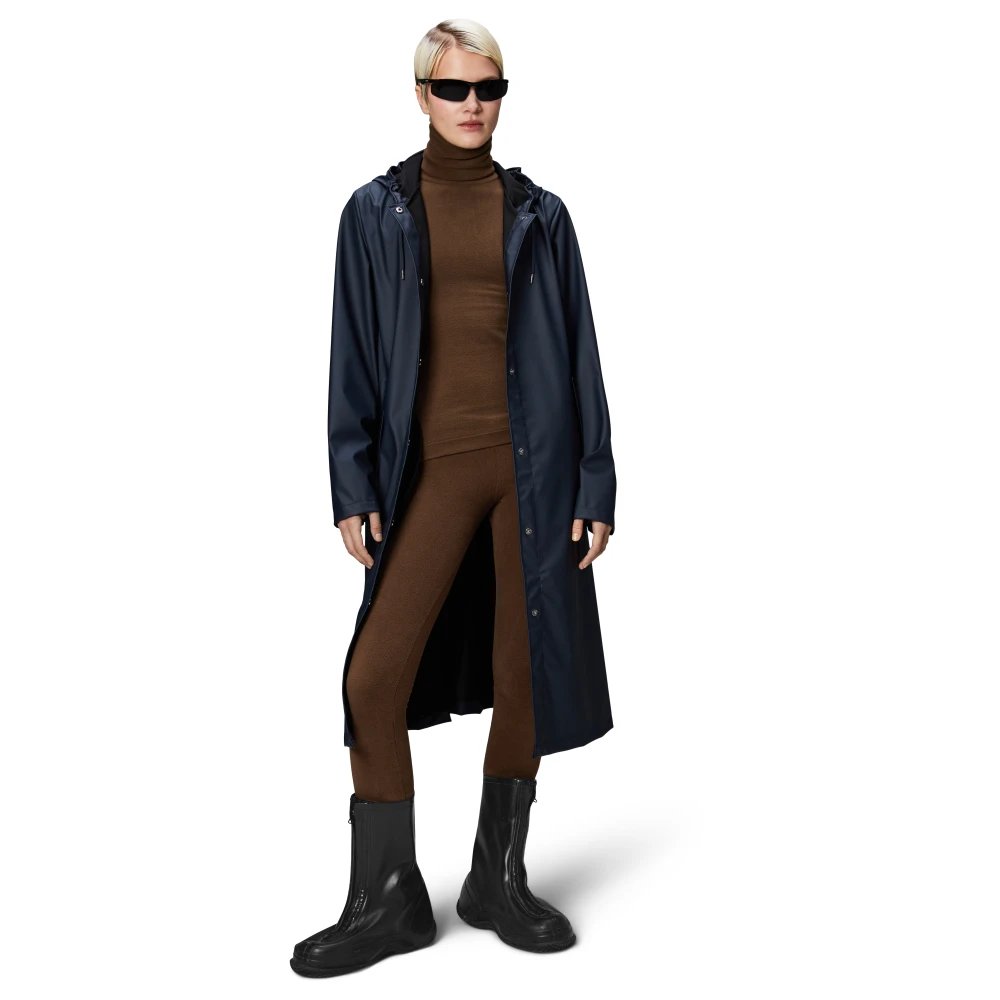 Rains Navy A-Line Regenjas Blue Dames