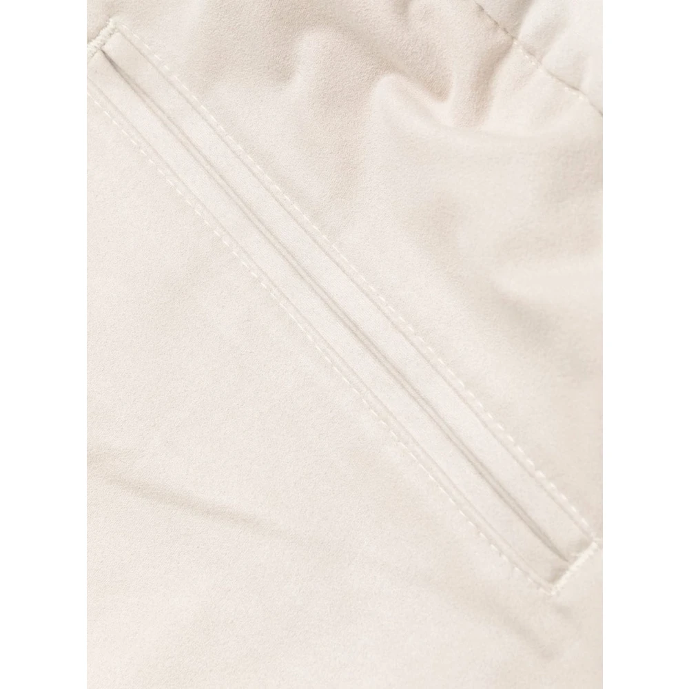 Herno Zachte Suède Microvezel Trekkoord Broek Gray Heren
