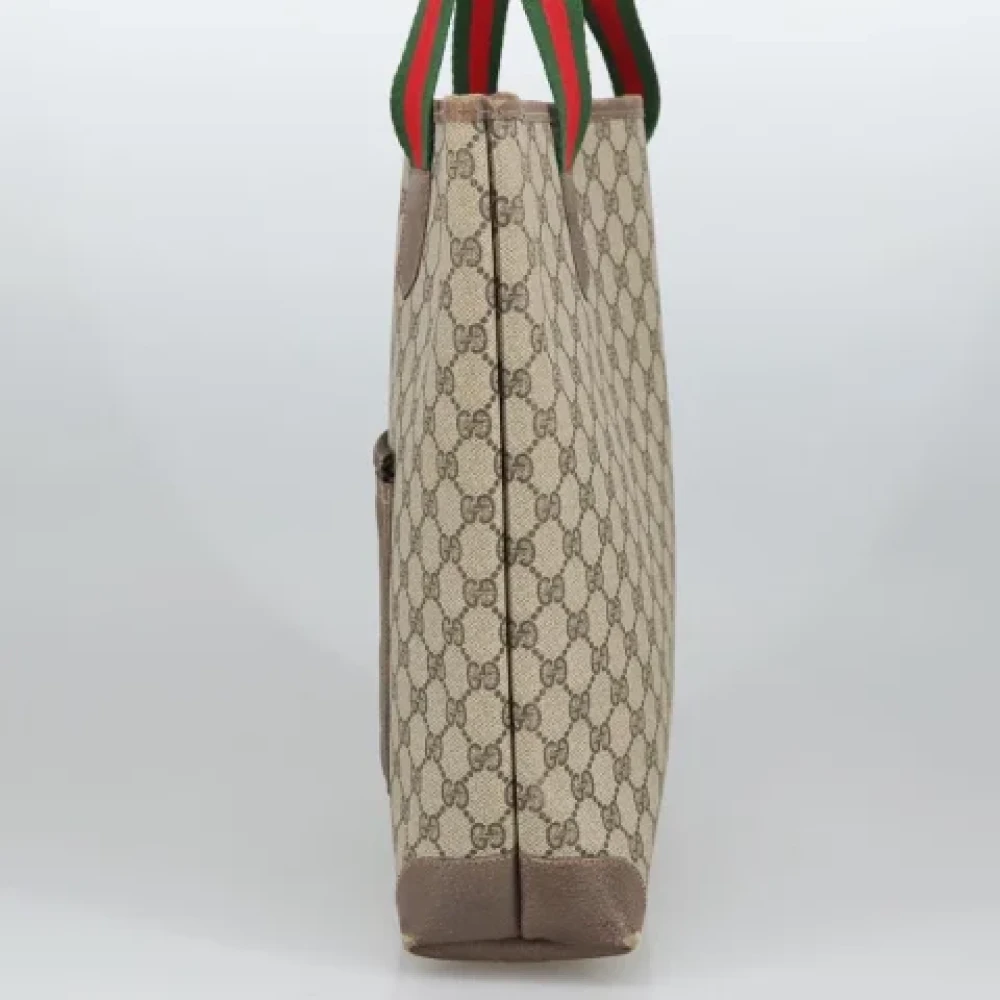 Gucci Vintage Pre-owned Leather gucci-bags Beige Dames