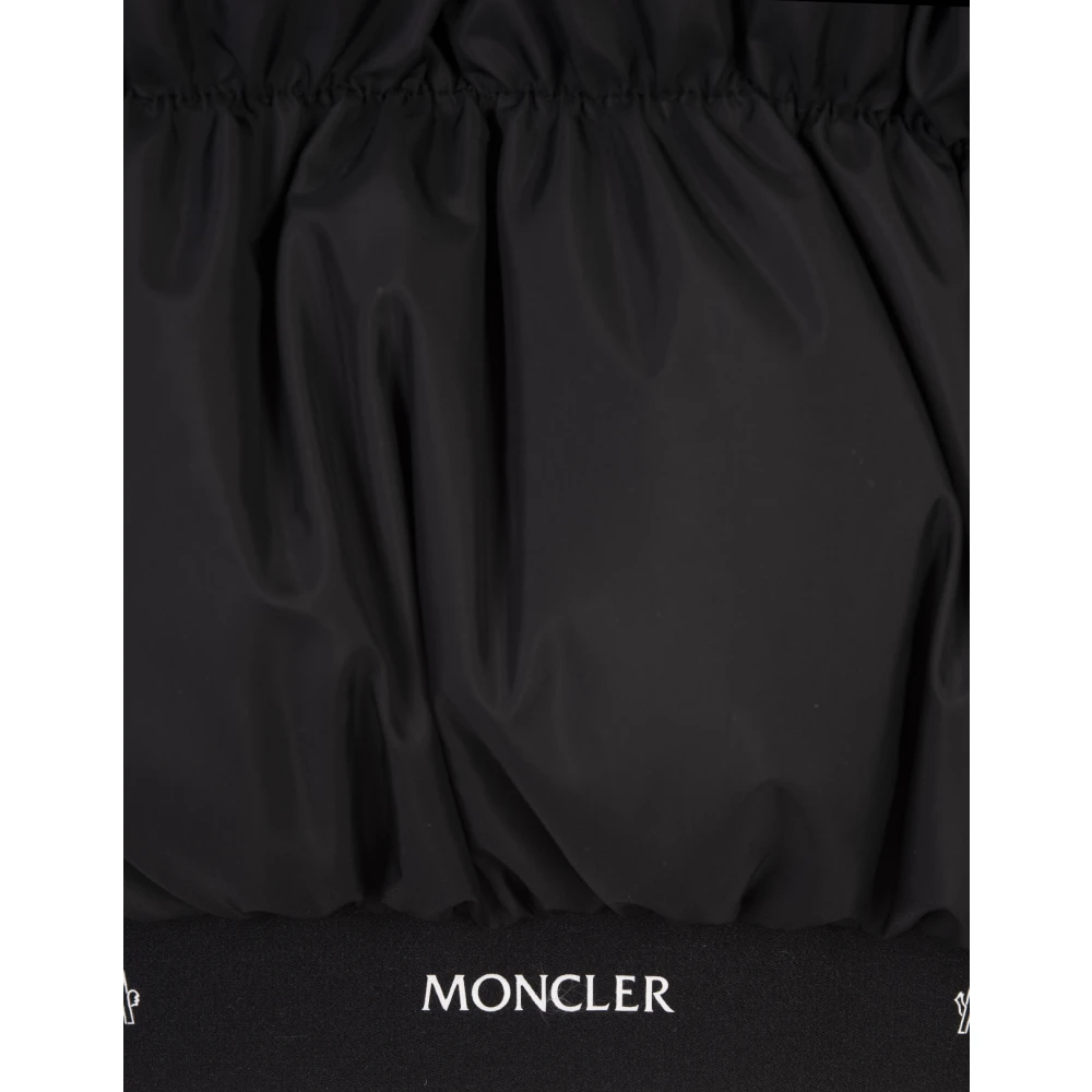 Moncler Zwarte Medonte Donsjas met Ruches Black Dames